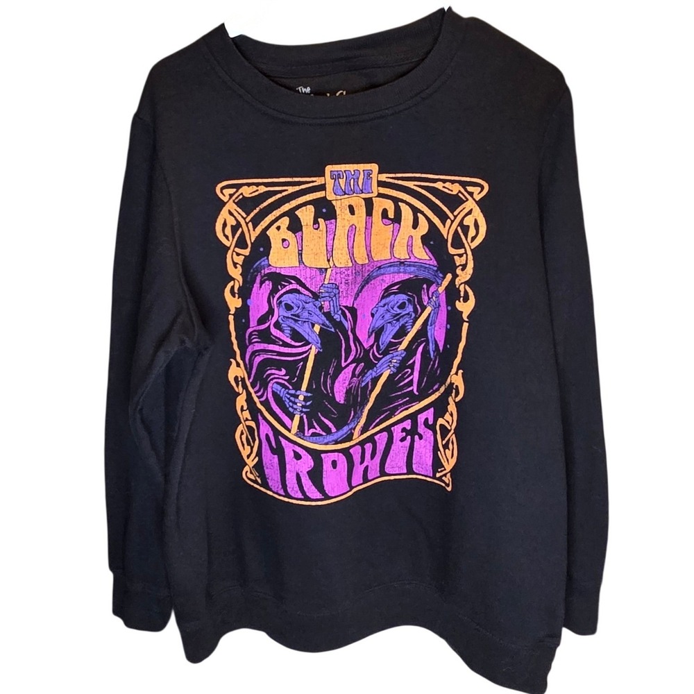 The Black Crowes Band Sweatshirt Mens Large Black Graphic Crewneck Pullover 2022